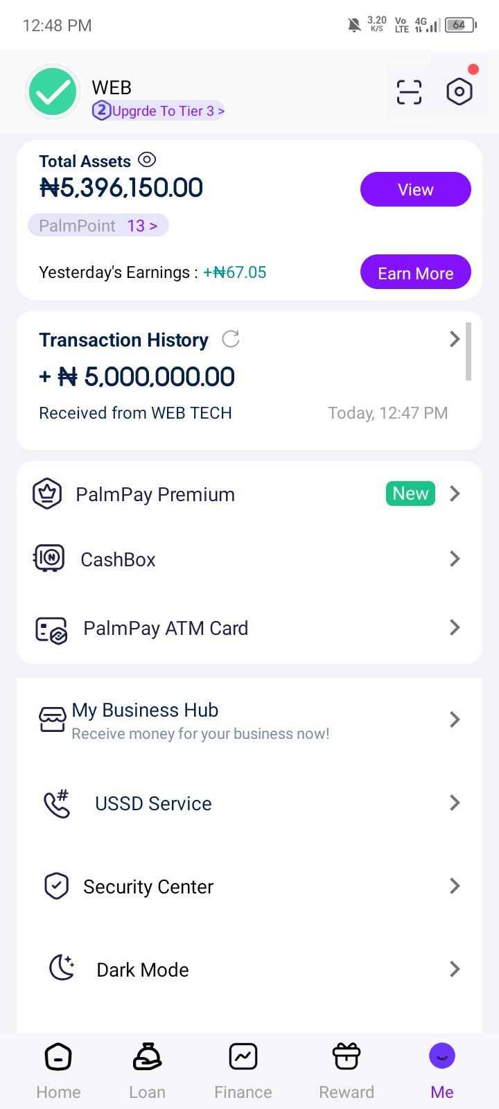 PalmPay Screenshot 2